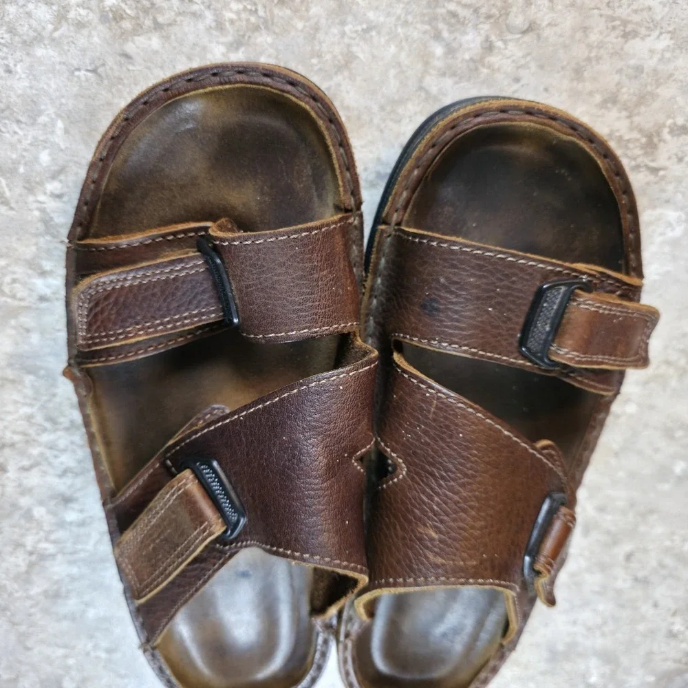 Naot Soft Brown Leather Sandal Strappy Men's Sizes EU 43 / US 9.5 - 10